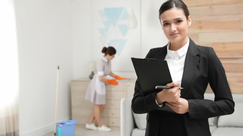 housekeeper and receptionist